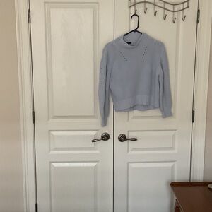 J. Crew Light Blue Cowl Neck Sweater